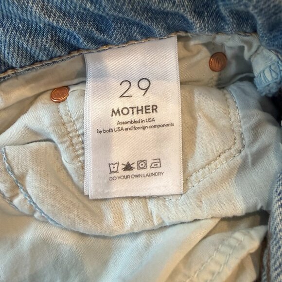 High Waisted Study Skimp Straight Leg Jeans | MOTHER | Sz 29 - Picture 5 of 6